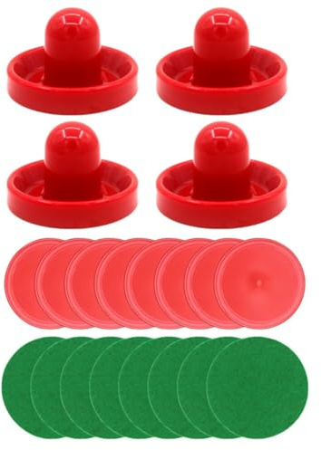 DOITOOL Accessoires de Hockey sur Air Comprenant Palets et Pousseurs Miniatures pour Table de Hockey, pour Jeux d'Intérieur et Entraînement