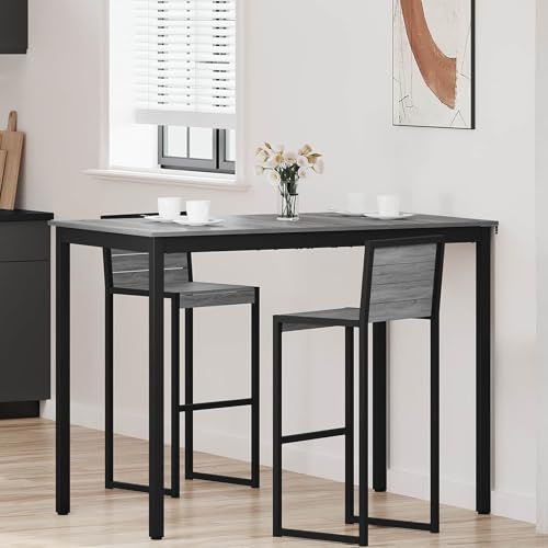 THOYTOUI Moderner Esstisch Holzwerkstoff Weiß - Funktionaler Stehtisch und Tisch (140 x 80 x 105 cm) für Gemütliche Mahlzeiten in der Küche