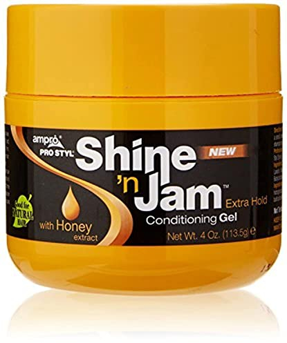 Proam Ampro Shine 'n Jam Konditionierungsgel, extra haltbar, 4 Oz