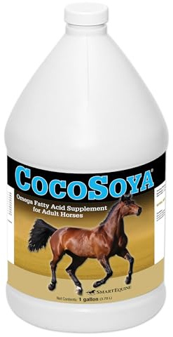 SmartEquine CocoSoya Oil | Oil for Skin and Coat | Contains Soybean and Coconut Oil for Overall Coat Shine and Horse Health | Nourishing Fatty Acids for a Lustrous Appearance | 1 Gallon