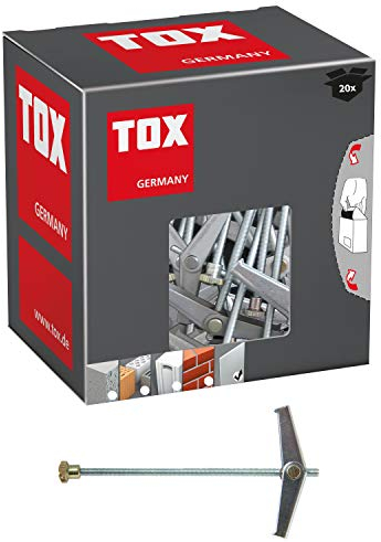 TOX 24100111 Tassello Ribaltabile a Molla Spagat M3 Scatola Piccola, 20 pz, Metallo