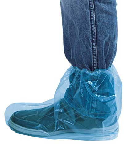 Kerbl 15360 Einmalüberschuhe mit Gummizug, halbhoch, 100 Stück, 400 x 290 mm