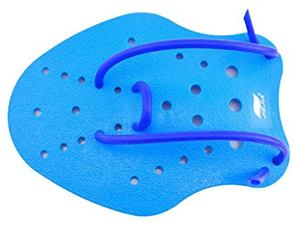 1 Par Aletas Paletas De Natación Mano Guantes De Entrenamiento De Encendido Azul Para Niños Adultos - S