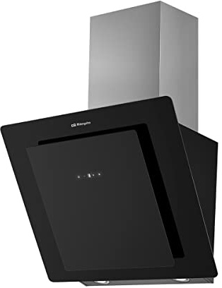 Orbegozo DS 75170 N Dunstabzugshaube, 69,5 cm, Vorderseite aus gehärtetem Glas, Abzug 579 m³/h, 3 Leistungsstufen, 210 W