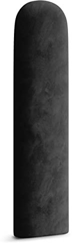 Muralo Panel tapizado ovalado de pared, cojín de pared, cabecero de cama, panel de pared, dormitorio, salón, cama, cojín de lomo, moderno, tapizado de lujo (20 cm x 80 cm, grafito)