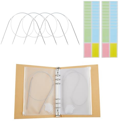 SUPERFINDINGS Set Ferri Da Maglia Porta Ferri Da Maglia Set Porta Ferri Circolari Kit per Principianti per Maglieria per Adulti