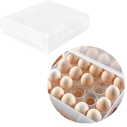 NUOBESTY 1 Boîte À Œufs En Carton Tiroir De Rangement Pour Réfrigérateur Conteneur De Rangement Pour Réfrigérateur Support D'Organisation Pour Réfrigérateur Bacs Réutilisable