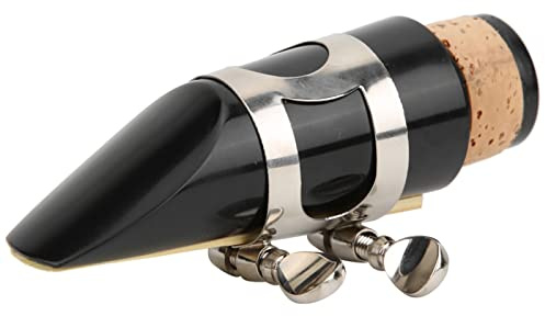 Walfront Embout de Clarinette, Plastique ABS de qualité Alimentaire, Embout de Saxophone à tonalité Pure avec Anche pour Joueurs de Clarinette