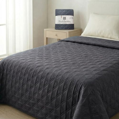 o-day Renato Balestra Trapunta Matrimoniale Primaverile Made In Italy In Morbido Poliestere Copriletto Matrimoniale Estivo Tinta Unita (Grigio Scuro, Matrimoniale 255x270)