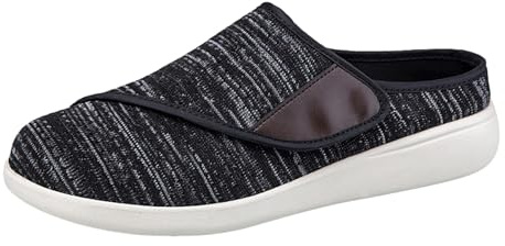 Herr sommarskor slip-on, diabetiker skor dam breda fritidsskor halkfria tygsneakers unisex slip-skor tyg sandaler & tofflor ortopediska tofflor lätta promenadskor