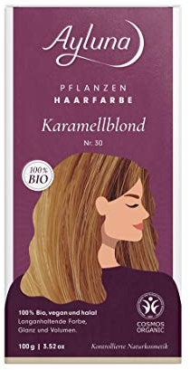 Ayluna Pflanzenhaarfarbe Karamellblond Nr. 30