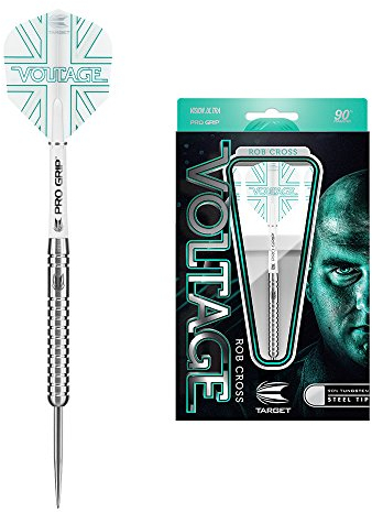 TARGET Darts Rob Cross Generation 1 Steel Tip Darts, 90% Tungsten Dart Set, 23G | G1 Player Edition Darts with Fixed Points, Pro Grip Shafts, No.6 Dart Flights