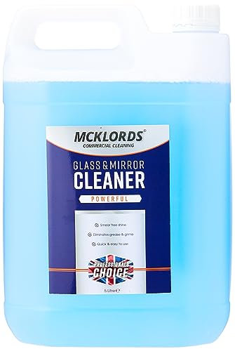 McKLords Glass and Mirror Cleaner, Blue, 5 Litre