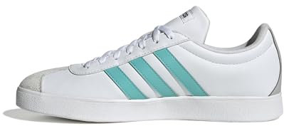 adidas Unisex Mercedes - AMG Petronas Formula ONE Team VL Court Base Shoes, FTWR White/semi Mint Rush/core Black, 37 1/3 EU