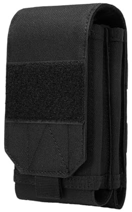 Bolsa táctica Molle para teléfono, impermeable, bolsillos dobles integrados para cinturones tácticos, mochilas, soportes en el pecho, teléfono