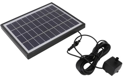 UKCOCO solare Wasserpumpe solarbrunnen solarbrunnem solarwasserpumpen solarsprinbrunnen Schwimmende Springbrunnenpumpe Wasserpumpe tauchbar Gartenwasserpumpe Vogeltränkebrunnenpumpe Black