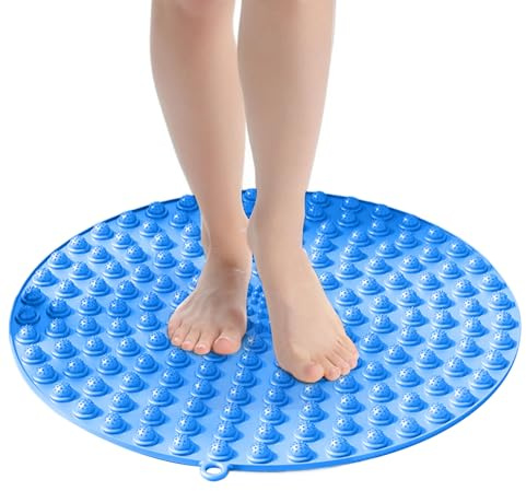 Foot Massage Mat | Reflex Zone Pressure Point Mat Round | Non-Slip Massage Yoga Mat for Home | Ergonomic Foot Massage Pad for Relaxation Regeneration Training Bathroom