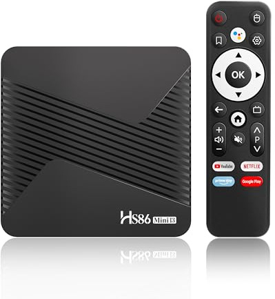 Android TV Box 14.0, Android Box 2GB RAM 16GB ROM, RK3528 Quad-Core, Supporto 2.4G/5G Dual WiFi, 100M Ethernet Ultral HD 8K Smart TV Box