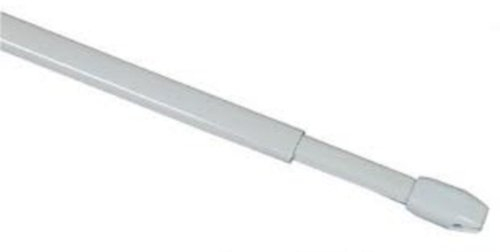 Vitragestangen / Scheibenstange ausziehbar Weiss 4er Pack 60-100 cm incl. 8 Klebehaken Premium Qualität