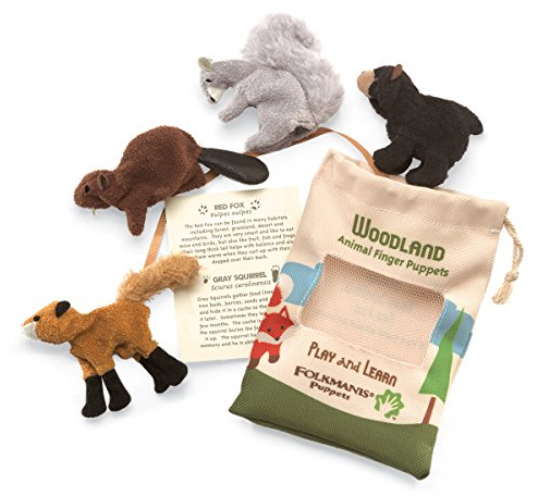 Folkmanis Fingerpuppe Puppet Spielset Waldtiere 2769