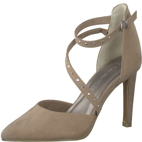 MARCO TOZZI 2-2-24407-20, Zapatos de tacón Mujer, Beige, 38 EU