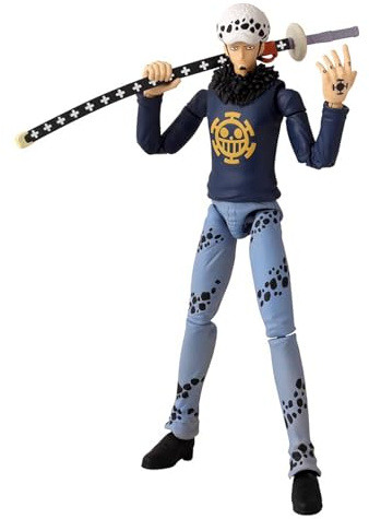 Bandai - Anime Heroes - One Piece - Figurina Anime Heroes 17 cm - Trafalgar Law - Licenza Ufficiale One Piece - Figurina d'azione articolata Law - Giocattolo Bambini 4 Anni e + - 36937
