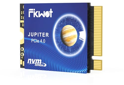 Fikwot FX953 M.2 2230 PCIe Gen4 Interno NVMe SSD 500GB, Lectura de hasta 4850 MB/s, Compatible con ASUS ROG Ally, Steam Deck y Microsoft Surface Pro
