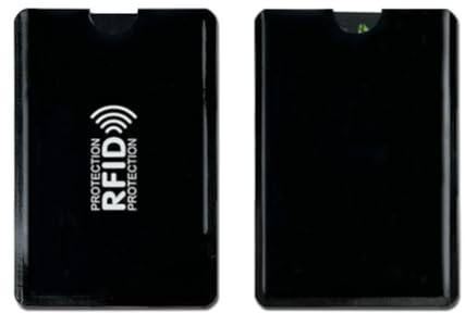 GreatRise Étui de protection anti-démagnétisation RFID - Porte-cartes - Film en aluminium - Pochettes sécurisées - Blocage RFID - Bloqueur NFC - Rectangulaire - Pour cartes de crédit, cartes