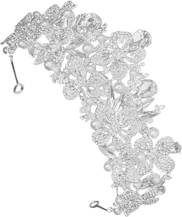 FRCOLOR Couronne de Mariage pour Femme Couronne Mariée avec Cristaux Bandeau Décoratif pour Coiffure