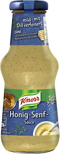 Knorr Honig-Senf Sauce cremig-milde Grillsauce mit Dill verfeinert 6x 250 ml