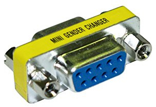 Cablelera ZAGA1511FF DB9 femmina a DB9 femmina mini Gender Changer