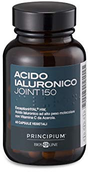BIOS LINE Principium Acido Ialuronico Joint 150, Integratore Alimentare per Cartilagini e Articolazioni, Senza Glutine e Lattosio, Vegan, 60 Compresse