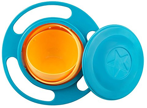 Binnan Plato Infantil 360 Tazón Giratorio Gyro Bowl para Bebés Niños