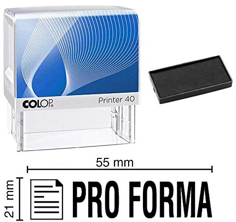 Stempelkissen Pro Forma Colop Printer 40, 59 x 23 mm Schwarz