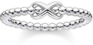 THOMAS SABO Ring Kugeln mit Infinity silber 925 Sterling Silber TR2320-001-21-50