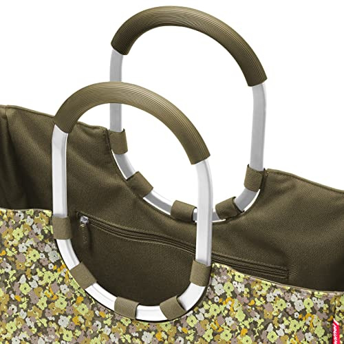 reisenthel loopshopper L Stabile Tasche mit praktischen Fächern aus recycelten PET-Flaschen Charmantes und wasserabweisendes Design, Farbe:viola yellow