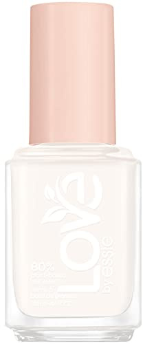 essie Long Lasting Nail Polish with Creamy Finish, Short Drying Time and Less Chipping, Vegan Formula, LOVE by essie, Colour No. 0 blessed-never stressed, White, 1 x 13.5 ml