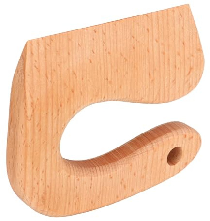 Atyhao Cuchillo de madera para niños, regalo ergonómico, Montessori Mejora las habilidades cognitivas (tipo mango redondo), -, Clásico