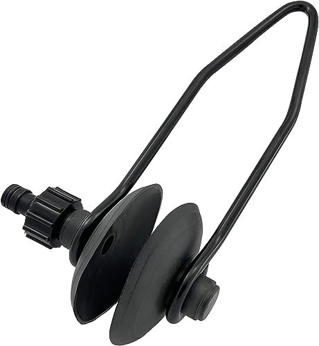 JT-HLM Universal Round Muff Motor Flusher for Boats - Flush Away Sand, Silt and Salt Boat Motor Flusher Water Flusher Boat Flushing kit Outboard Motor Flusher