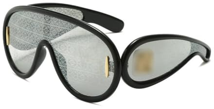 MUTYNE Productos de tendencia Gafas de sol Gafas de sol deportivas Gafas de mujer para damas Gafas Steampunk de gran tamaño de lujo, 12, talla única