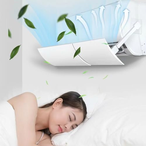 Adjustable Air Conditioner Deflector, Anti Wind Baffle,Air Conditioner Shield Baffle,Prevent Cold Wind Anti Direct Blowing(2pcs)