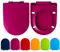 Giural WC Sitz Mit Absenkautomatik D Form, Toilettendeckel D Form Passend Für Alle Handelsüblichen WC-Becken, Bunt Klodeckel Toilettensitz (Max. Belastung Der Klobrille 150 Kg),Fuchsia