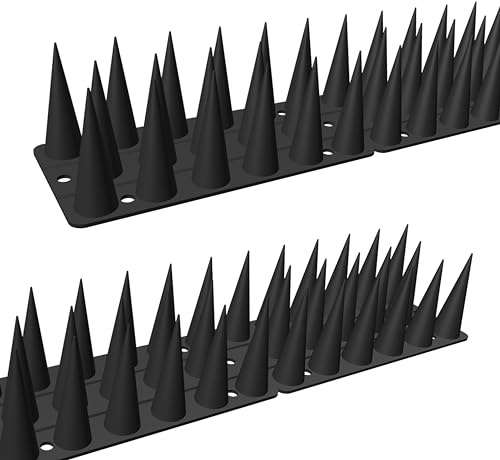 KOKMEYA Spuntoni anti-uccelli, 6,7 m, dispositivo deterrente per uccelli, piccioni, picchi, scoiattoli, procioni, gatti, deterrente per uccelli in plastica per esterni, patio, tetto, davanzale, fascia