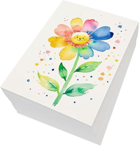 120 Sheets Watercolour Paper Bulk,140 lb/300 GSM Cold Press Thick Water Colour Paper Pad,Artist Painting Drawing Paper, Art Supplies for Kids Students Artists