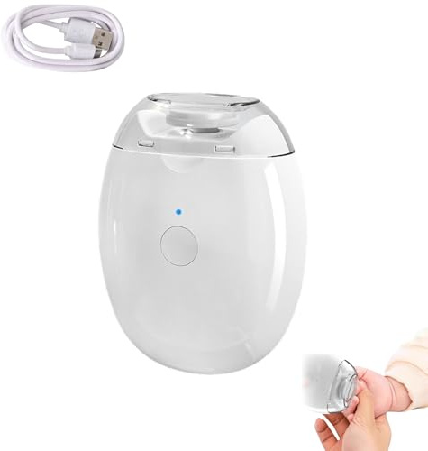 2 pièces de lime à ongles automatique universelle, coupe-ongles électrique avec lumière LED et 3 vitesses, rechargeable, pour bébés, enfants, adultes et personnes âgées (1pc)