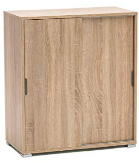 MeMi Me204RSN ante scorrevoli. Scarpiera.mobiletto . Gia' montato , Rovere Sonoma, 38x75x85 cm