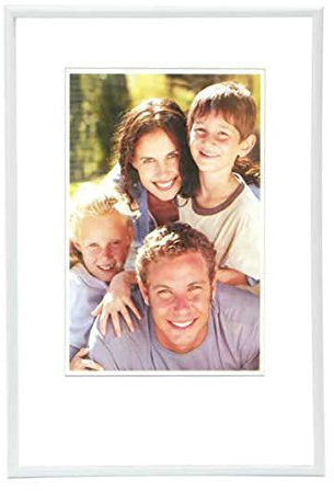 discountoase Cadre photo moderne en plastique - 9 x 13 cm à 40 x 50 cm - Différentes couleurs (20 x 30 cm, blanc)
