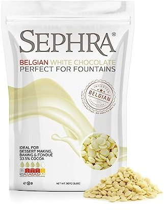 Sephra Belgian Couverture Fountain Ready Chocolate Callets - White 2.5kg