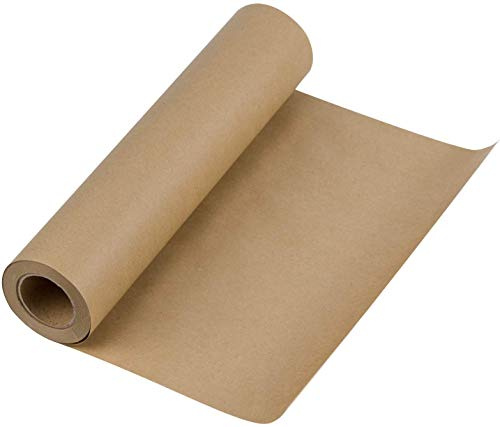 REALPACK® 1 x papier kraft solide marron taille – 750 mm x 20 m. Idéal pour l'emballage de colis, emballage cadeau, maison, écoles et travaux manuels. Surface extérieure lisse.