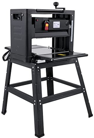 Electric Planer, 12/12.5/13 inch Thicknesser Wood Planer with Stand and Dust Exhaust for Woodworking Power Tool 1800W 8000RPM YIJIAN (Color : 12.5 inch - A)